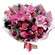букет из роз и тюльпанов с лилией. Камбоджа